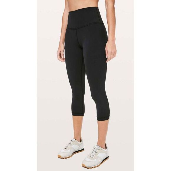 LULULEMON ATHLETICA Align Crop '21" in Black Size 4 - Picture 2 of 4